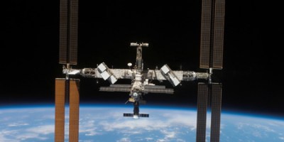 International Space Station orbiting Earth.
